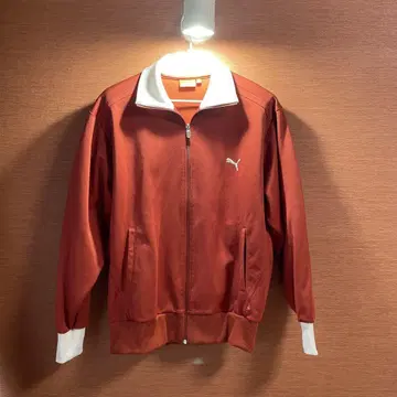 PUMA 트랙 자켓 오렌지/화이트 M