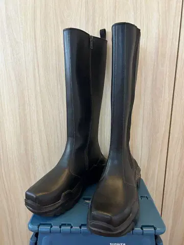 블랙 롱 부츠