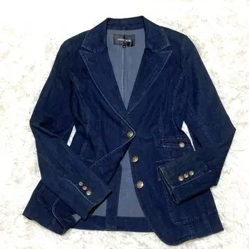 새상품급 하나에모리 HANAE MORI 데님 자켓 미형 다크 네이비 40