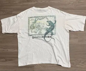 90s USA제 BANANA REPUBLIC XL T셔츠 지도 디자인