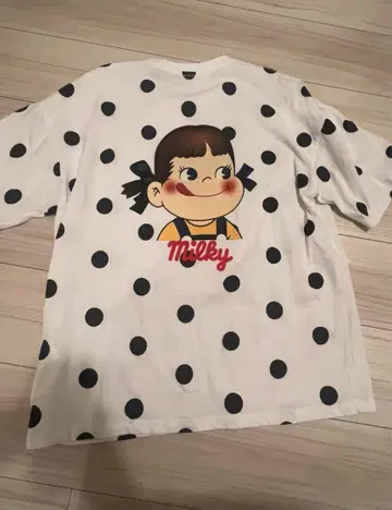 FRAPBOIS x milky 콜라보 도트 무늬 T셔츠