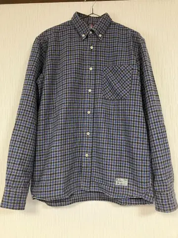 레어 SILAS grey 플란넬 셔츠 L 우라하라계