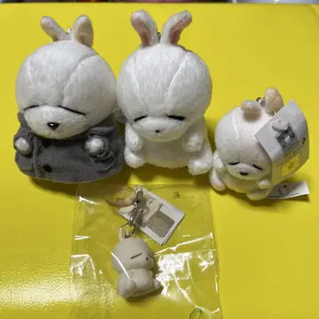 마시마로 볼체인 부착 봉제 인형 4개 세트