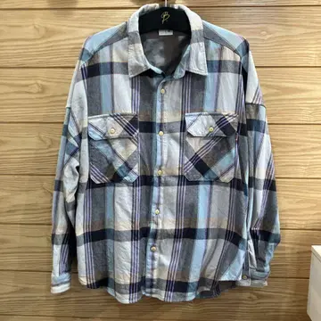 BIG MAC 프릭스스토어 별주 체크 무늬 플란넬 셔츠 긴팔