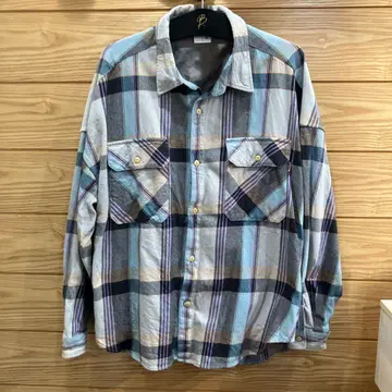 BIG MAC 프릭스스토어 별주 체크 무늬 플란넬 셔츠 긴팔