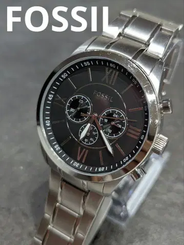 작동품 FOSSIL 파슬 손목시계 실버 크로노그래프 BQ2146