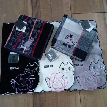 ANNA SUI 안나수이 타월 손수건 5장 세트