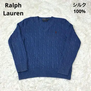 Ralph POLO 폴로 바이 랄프로렌 실크 케이블 니트 스웨터
