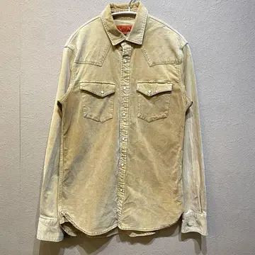 URBAN RESEARCH ROSSO 빈티지 가공 코듀로이 셔츠 S