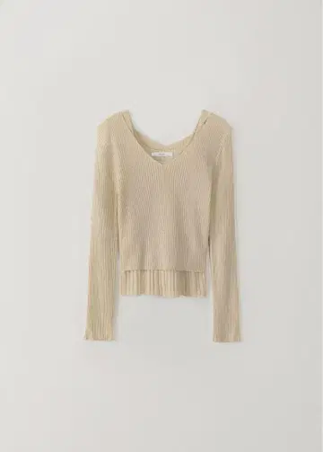 madam set knit light beige/free /