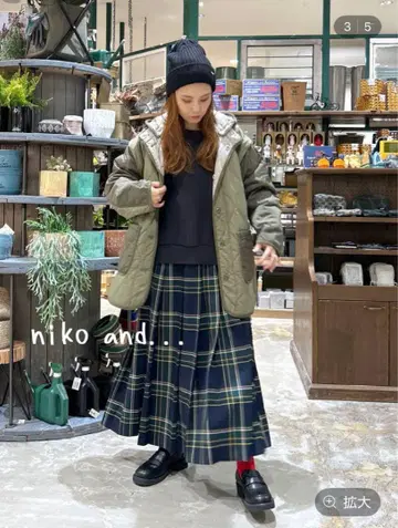 [ niko and - ] Many Way 퀼트 후드 자켓