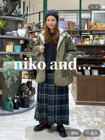 [ niko and - ] Many Way 퀼트 후드 자켓
