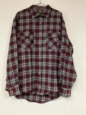 COUNTRY SQUIRE XL 체크 플란넬 셔츠 90s 빈티지