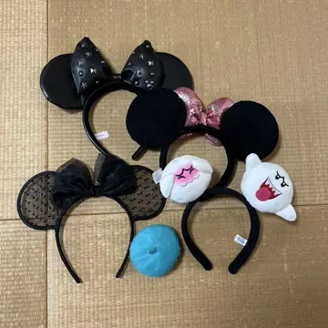 [머리띠] 디즈니 할로윈 미니 4개 세트