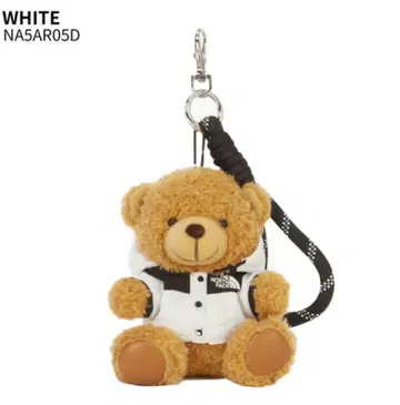[ 정품 ] THE NORTH FACE 베어 키링 White
