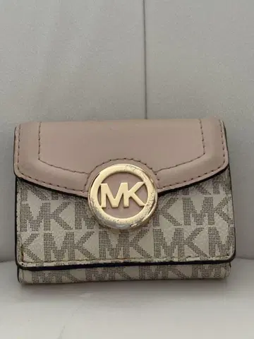 MICHAEL KORS 마이클코어스 지갑 3단 폴더형 핑크 화이트