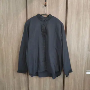 나카가와 마사시치 상점 수제 린넨 프릴 셔츠