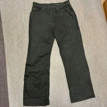 Wrangler Basics 블랙 스트레이트 팬츠