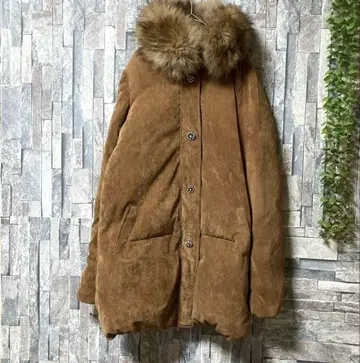 [ Ungrid ] 롱 다운 자켓 퍼 코듀로이 (M)