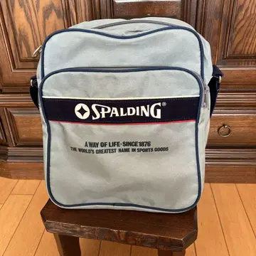 쇼와 레트로 SPALDING 숄더백 그레이