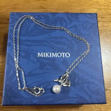 MIKIMOTO 펄 리본 목걸이