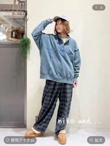 [ niko and - ] 스노우 워시 하이넥 풀오버
