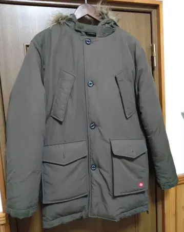 Dickies 밀리터리 후드 부착 자켓 올리브