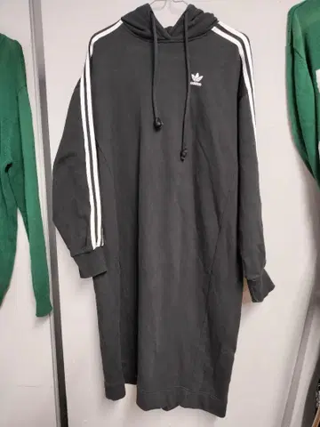 adidas 후드티 원피스 삼선 쓰리스트라이프 자수