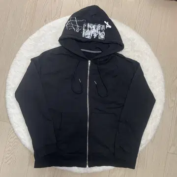 [ AIVER ] 블랙 후드티 프론트 지퍼