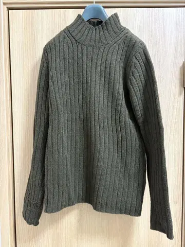 유니클로 초기 +J 질 샌더 니트 카키 M 사이즈