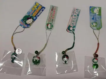 헬로키티 홋카이도 한정 마리모 아프로 네즈키 스트랩 4개