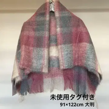 [ 미사용 택 포함 ] St. Albans 모헤어 대형 무릎 담요 스톨