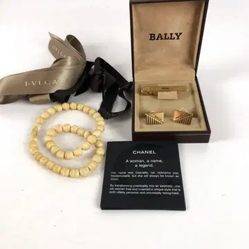 BALLY 발리 등 커프스 넥타이핀 세트 골드 남성용 브랜드