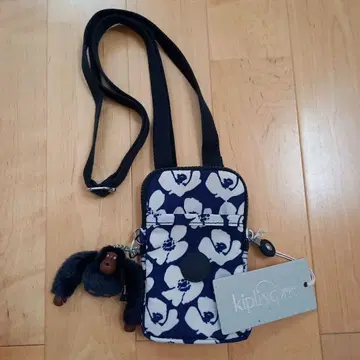 Kipling 꽃무늬 숄더백 몽키 포함