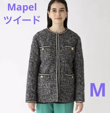 오페크 도트 [ Mapel ] MIX 트위드 자켓