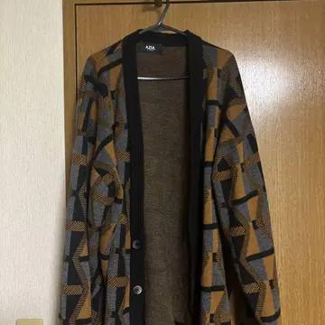 AZUL by MOUSSY 기하학 패턴 가디건 L