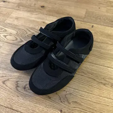 블랙 플랫슈즈 발레 슈즈 22.5cm