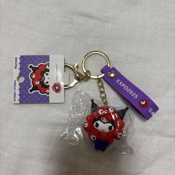 오사카 간사이 만박 산리오 먀쿠먀쿠 입체 마스코트 키링 쿠로미