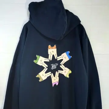 도카이 온에어 후드티 피스 2승의 그 녀석 풀 집업 블랙 XL 사이즈