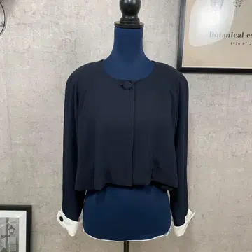 LUIEZ 점퍼/블루종 드레이프감 M 네이비 무지 폴리에스테르