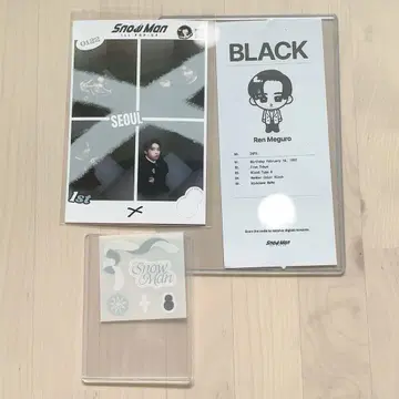 Snow Man 1st POP-UP 메구로 렌 세트