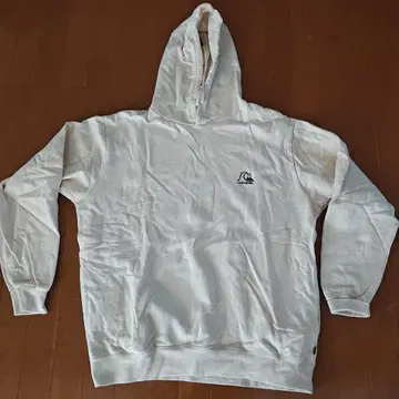 QUIKSILVER 후드 부착 후드티 XL 화이트