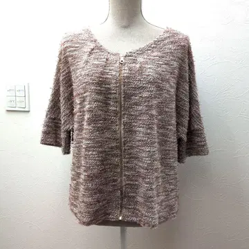 Broderie & Co 반팔 지퍼 자켓 사이즈 F