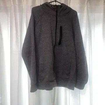 그레이 후드 부착 후드티