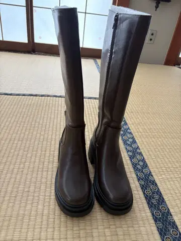 새상품 부츠 브라운 23.5cm-24cm 여성