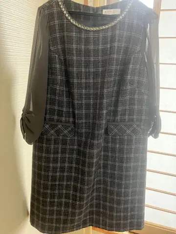 [ 새상품 ] 프라이빗 라벨 원피스 체크 무늬 빅 사이즈