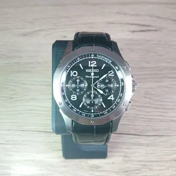 SEIKO 크로노그래프 손목시계 블랙