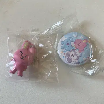 BT21 COOKY 쿠라스시 빅쿠라폰 캔뱃지 피규어 세트