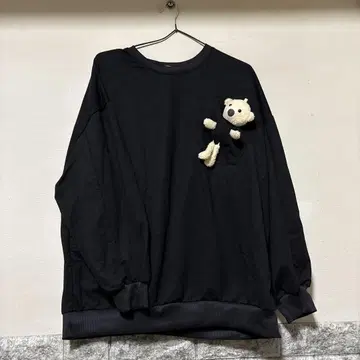 블랙 봉제 인형 포함 트레이닝복