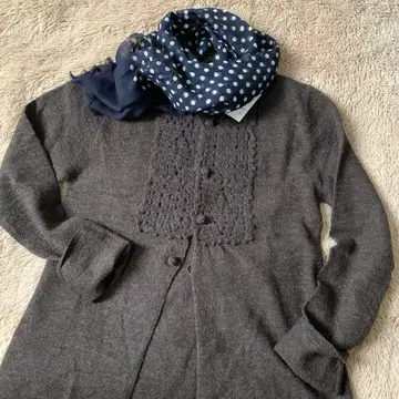 [ 미사용 택 포함 ] 45rpm 융모 울 니트 가디건